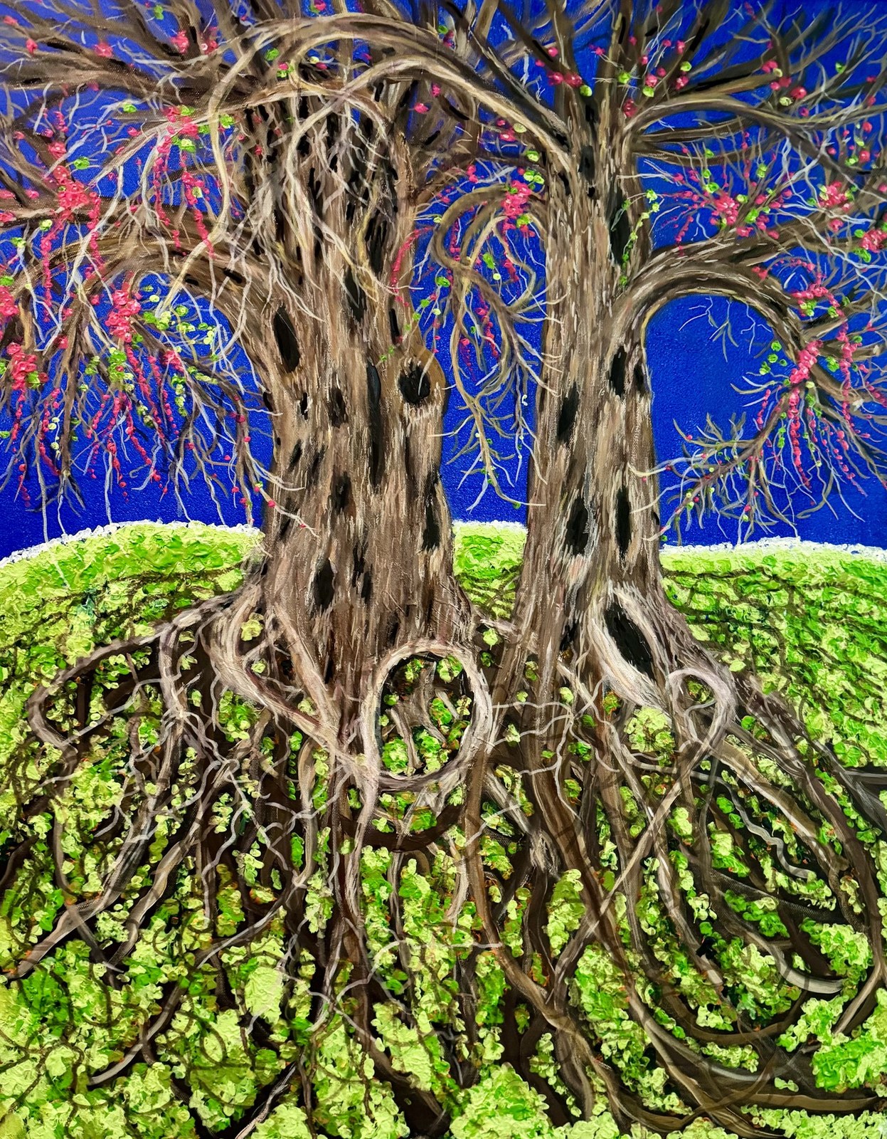 Two Trees with Tangled Roots by Elisa Peppe